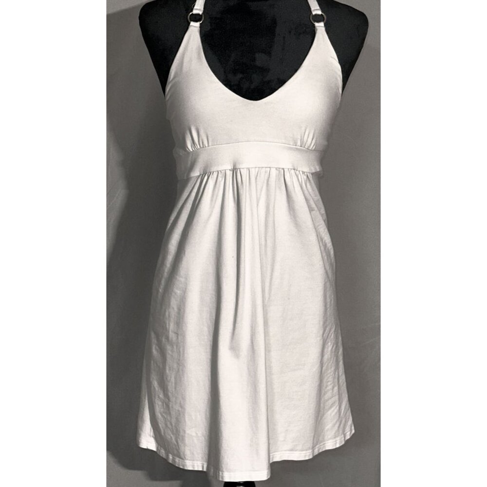 Bra Tops White Dress, Halter Top, Size Small